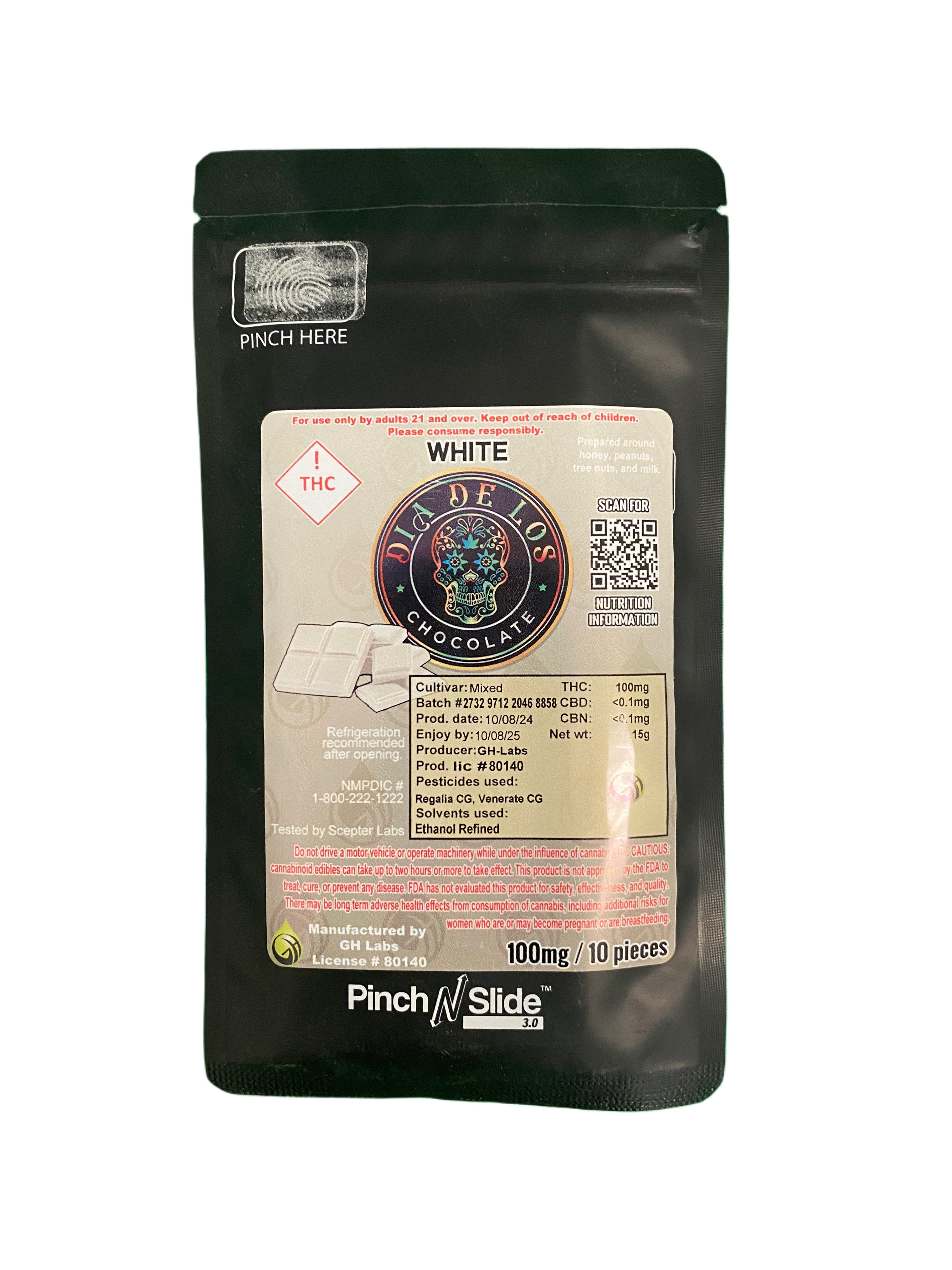 Dia De Los White (H) 100mg Chocolate Bar